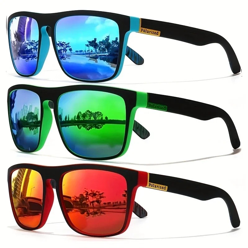 Fishing Sunglasses Polarized - Kacamata Hitam Terpolarisasi Persegi Antik Modis