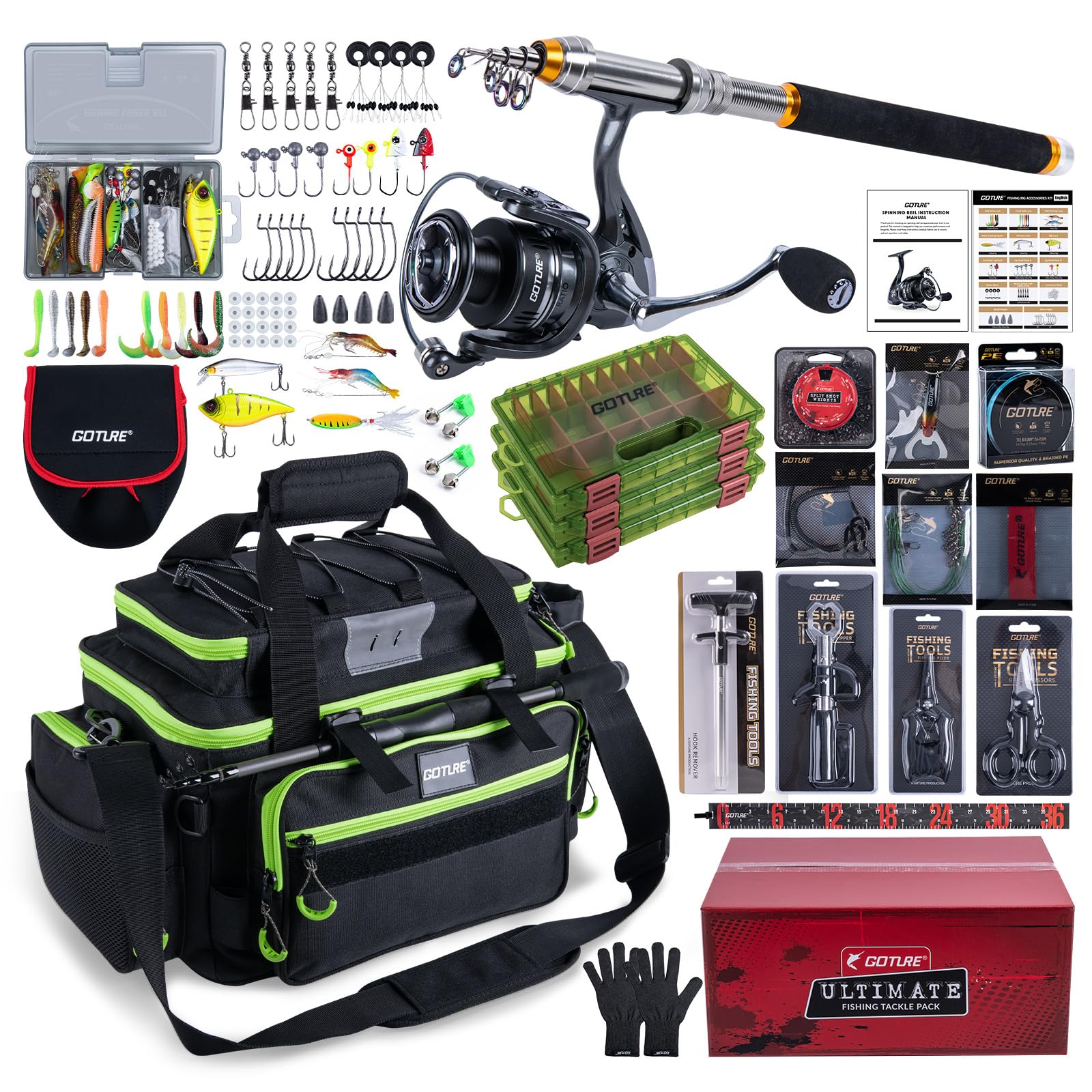 Goture Set Pancing Portabel un - Fishing Bag Waterproof ulasan dan harga
